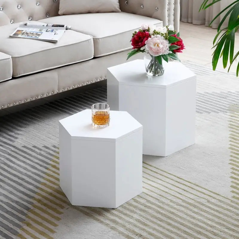 Tables basses, MDF avec placage frêne/chêne/noyer
