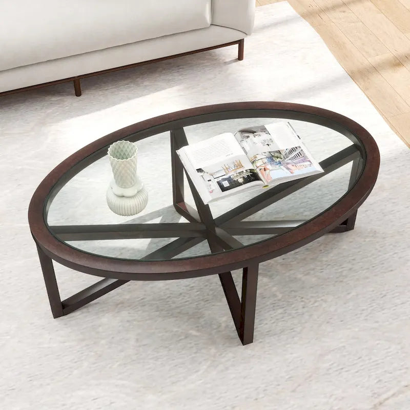 Table en verre moderne et simple