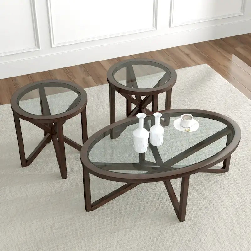 Table en verre moderne et simple