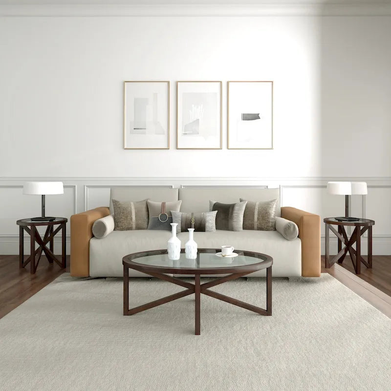 Table en verre moderne et simple