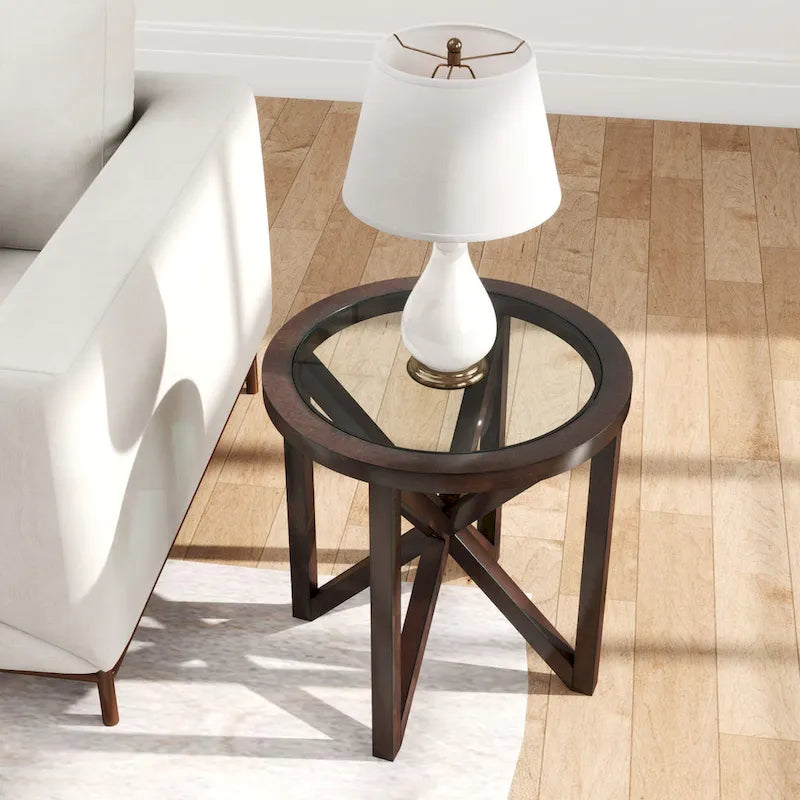 Table en verre moderne et simple