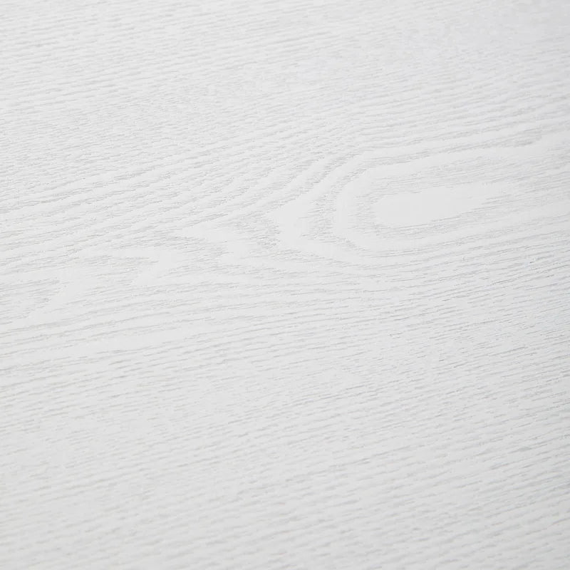 Table Basse Ovale Moderne d'Appoint avec Piètement en Acier Thermolaqué Blanc pour Bureau Domicile Salon Chambre à Coucher