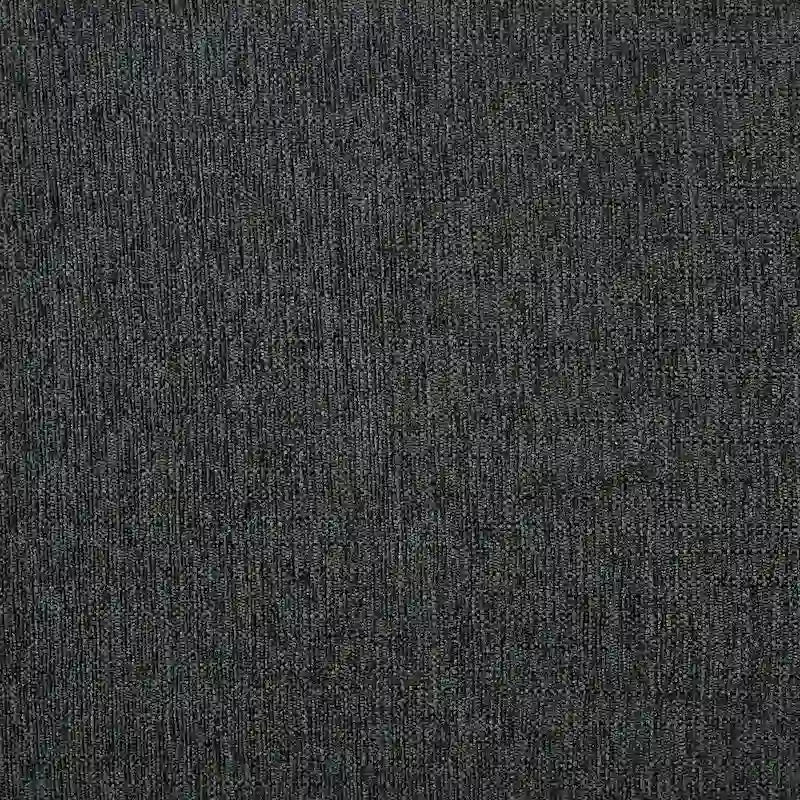 Chaise à fuseaux en tissu avec finition charbon brossé
