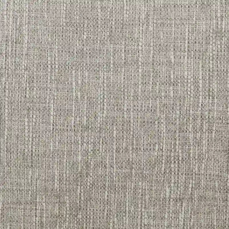 Chaise à fuseaux en tissu avec finition charbon brossé