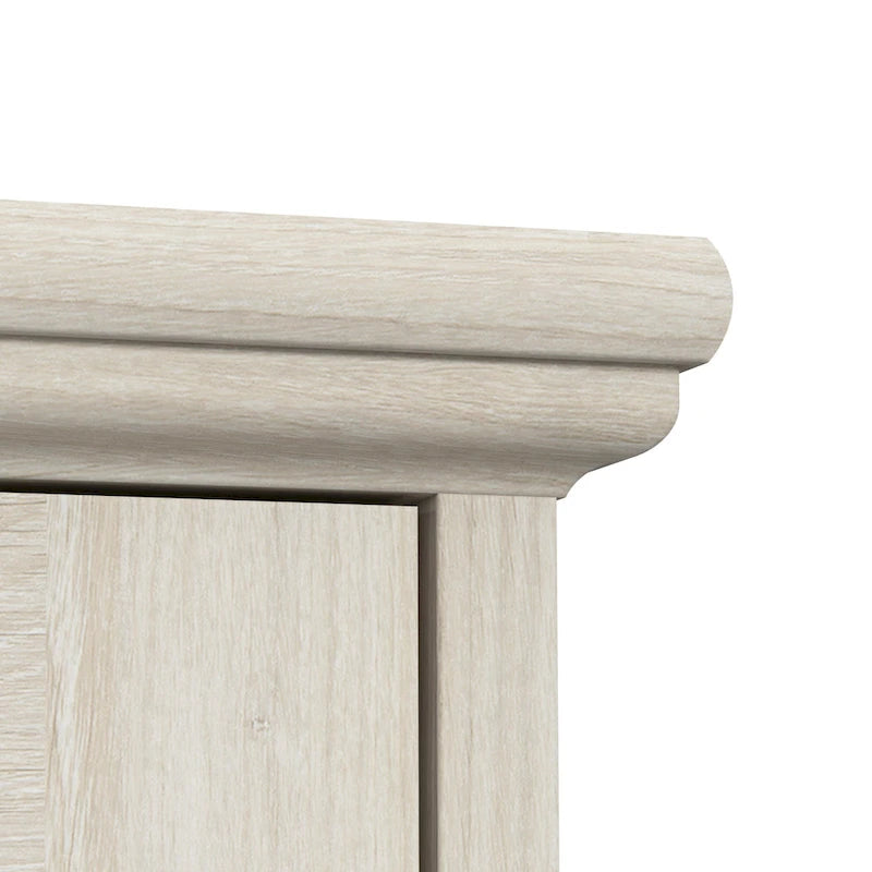 Table basse de ferme en verre avec rangement