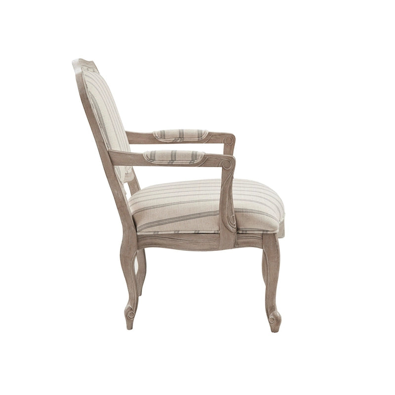 Chaise en bois apparent dossier camel naturel