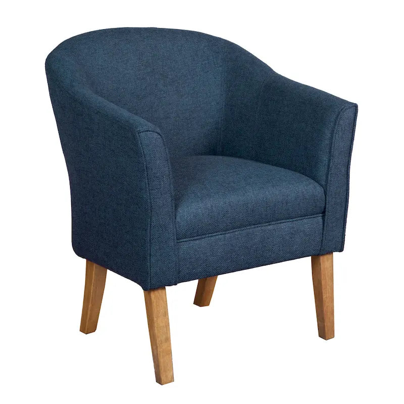 Fauteuil d'appoint texturé épais bleu marine