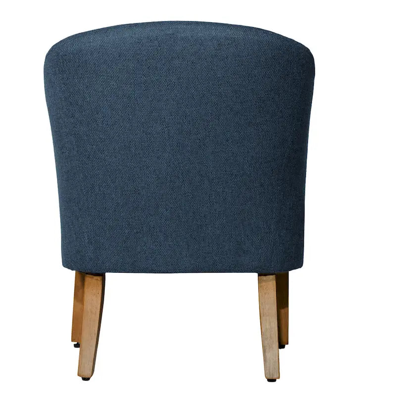 Fauteuil d'appoint texturé épais bleu marine