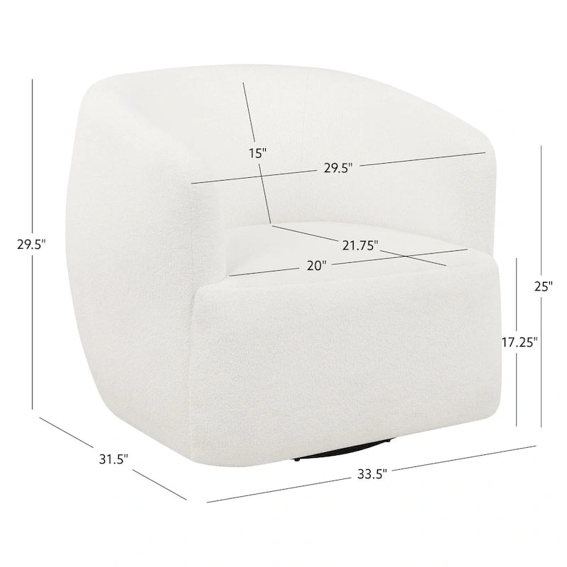Chaise pivotante à 360 degrés