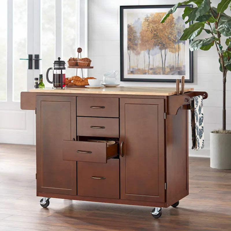 Desserte de cuisine style cottage « Vie simple »