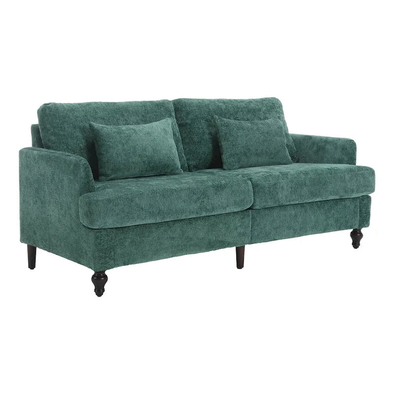 Causeuse moderne en tissu chenille, Causeuse 2 places, Canapé moderne