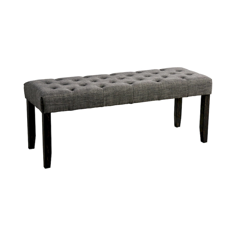 Banc de salle à manger rustique capitonné de 48 po