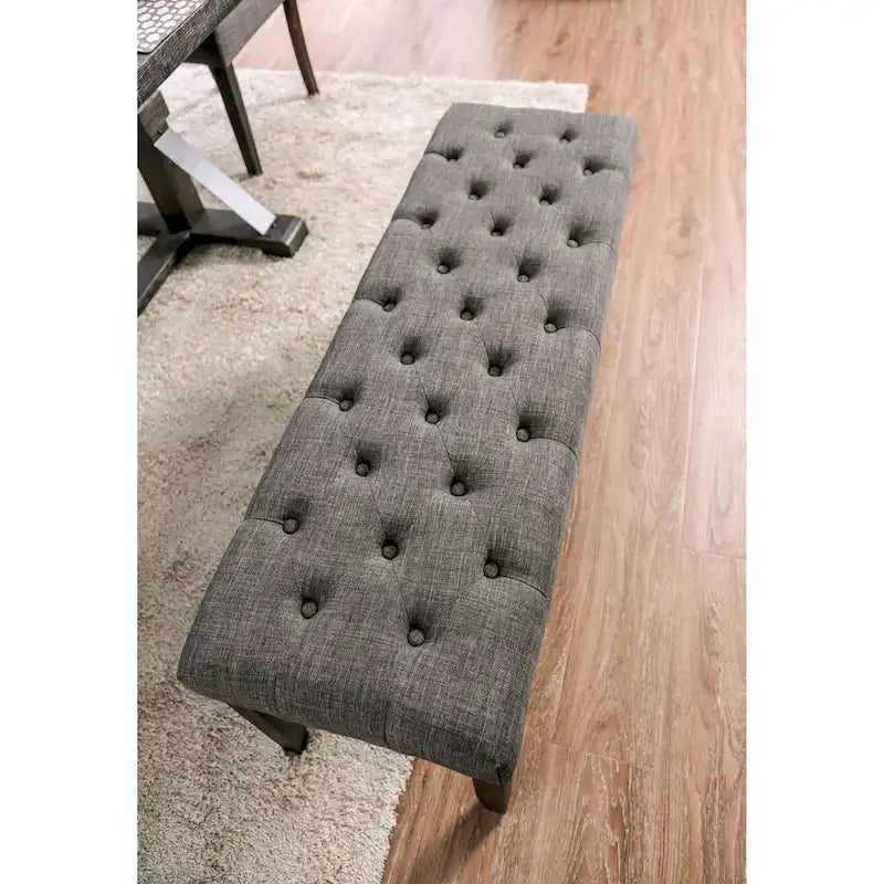 Banc de salle à manger rustique capitonné de 48 po