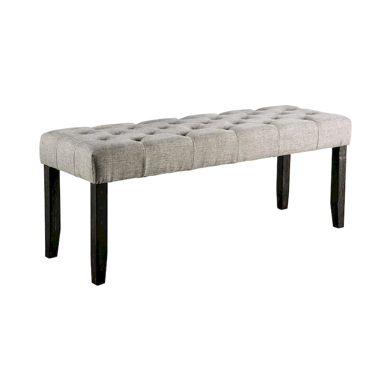 Banc de salle à manger rustique capitonné de 48 po