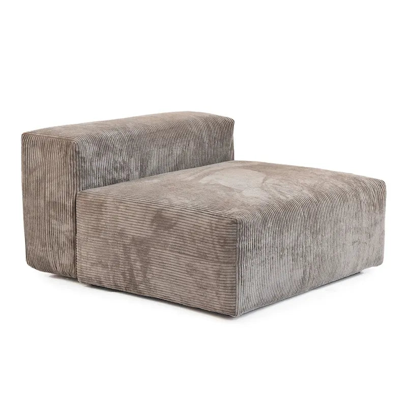 Canapé confortable en velours côtelé et assise profonde