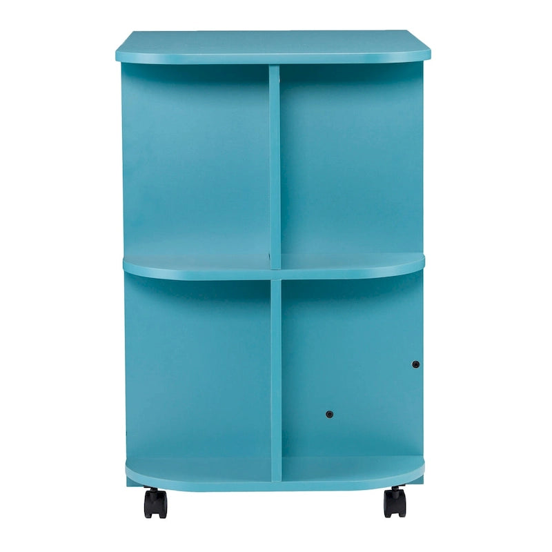 Table de couture/station de bricolage roulante extensible – Turquoise
