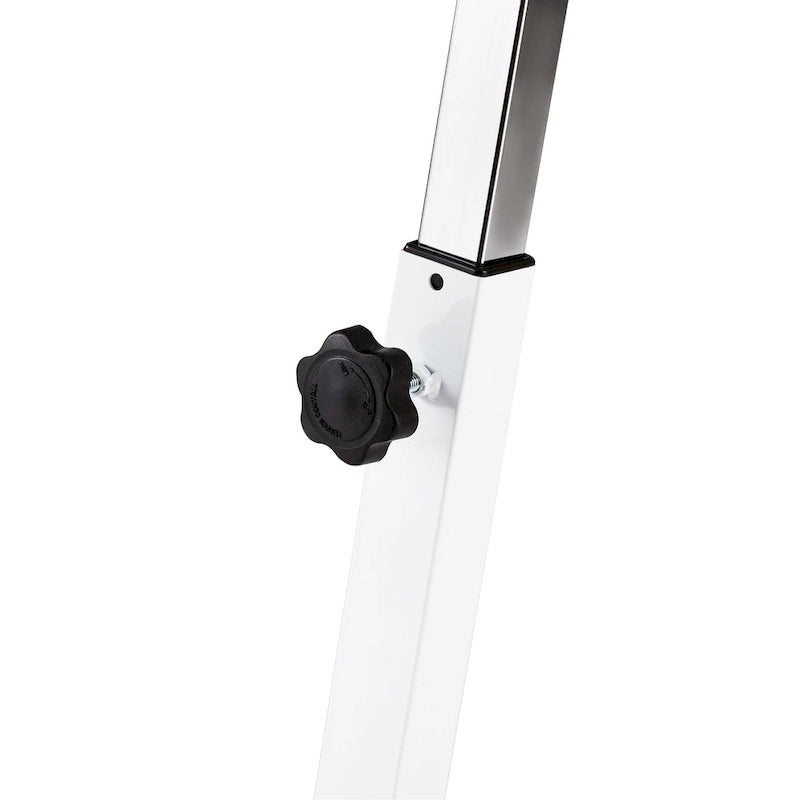 Chariot de bureau pour ordinateur portable à plateau solide et à hauteur réglable