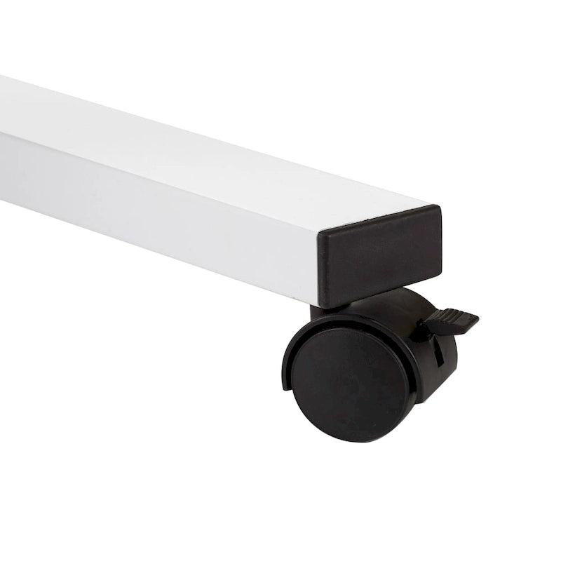 Chariot de bureau pour ordinateur portable à plateau solide et à hauteur réglable