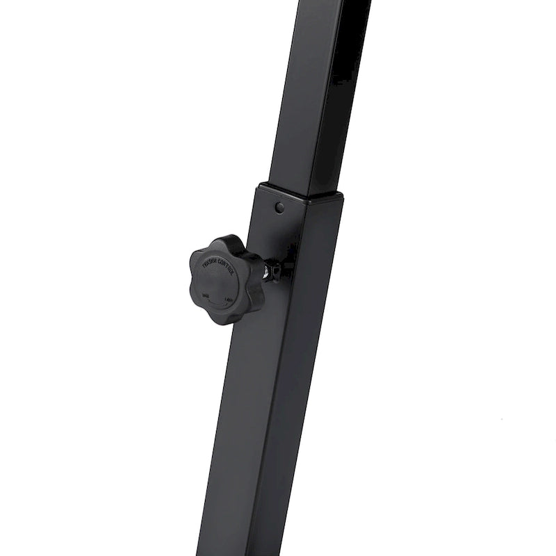 Chariot de bureau pour ordinateur portable à plateau solide et à hauteur réglable