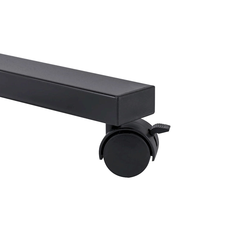 Chariot de bureau pour ordinateur portable à plateau solide et à hauteur réglable