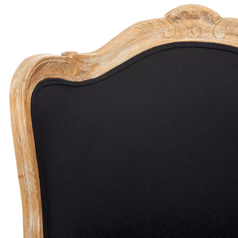 Fauteuil à oreilles en lin naturel
