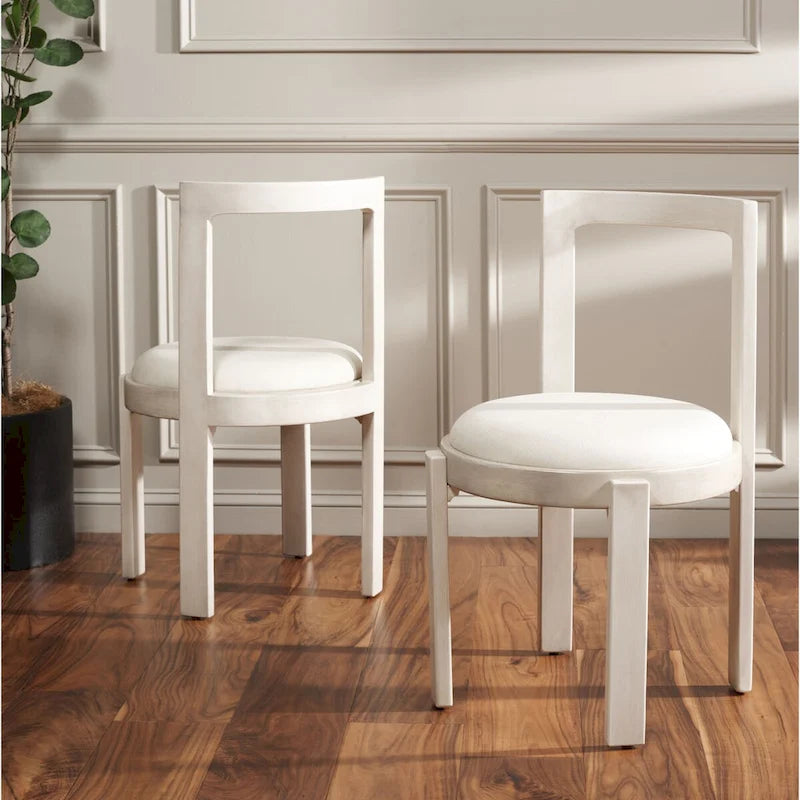 Chaise de salle à manger ronde de 19 pouces